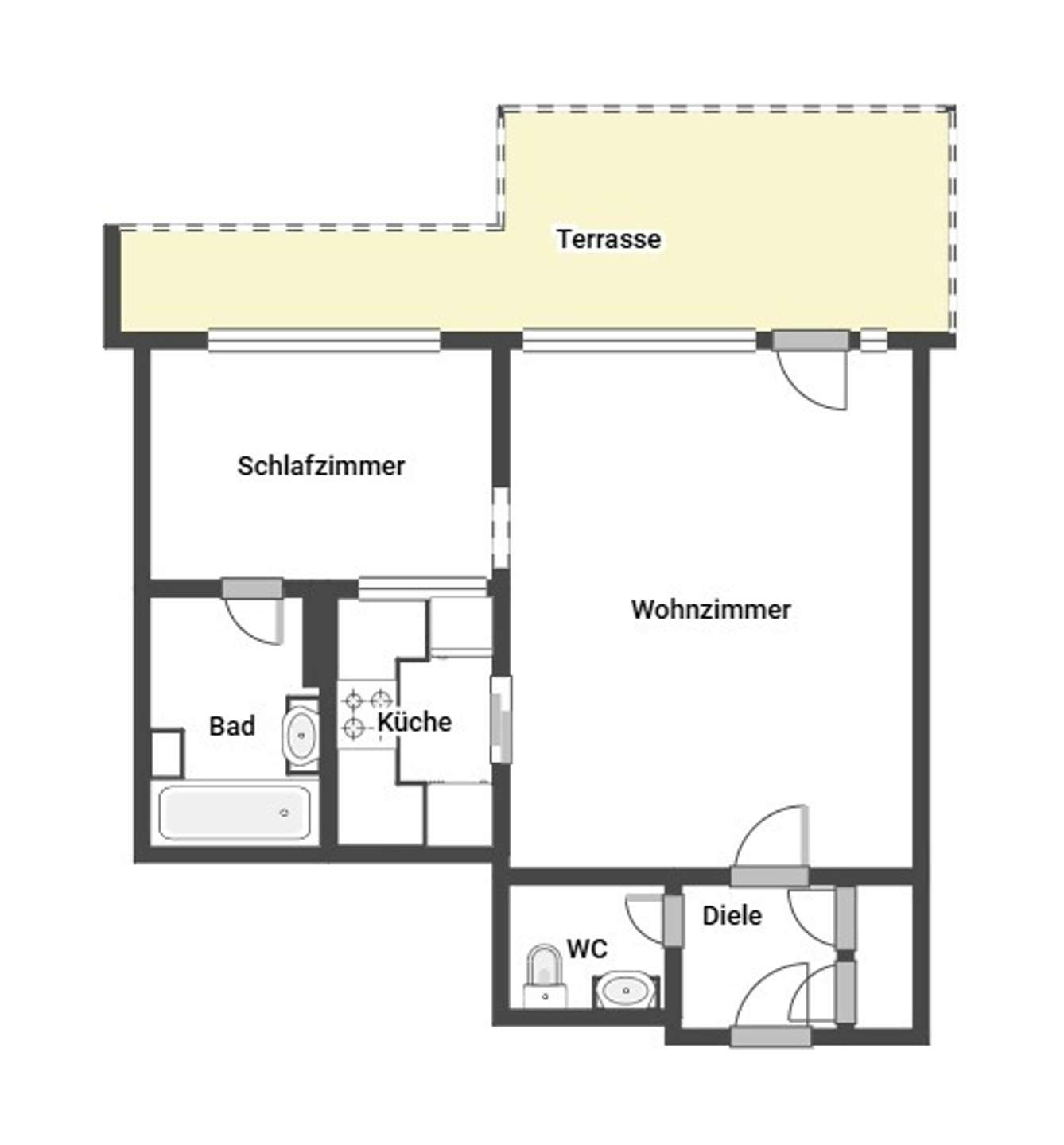 Grundriss 4. OG mitte rechts